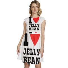 I Love Jelly Bean Cap Sleeve High Waist Dress by ilovewhateva