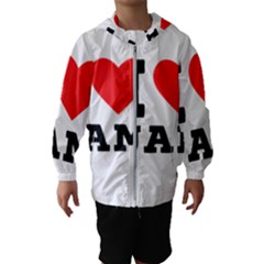 I Love Jam Kids  Hooded Windbreaker by ilovewhateva