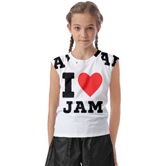 I Love Jam Kids  Raglan Cap Sleeve Tee by ilovewhateva