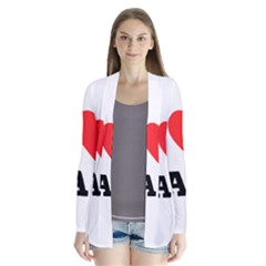 I Love Jam Drape Collar Cardigan by ilovewhateva