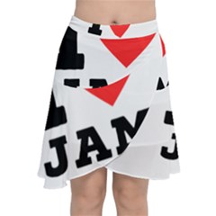 I Love Jam Chiffon Wrap Front Skirt by ilovewhateva