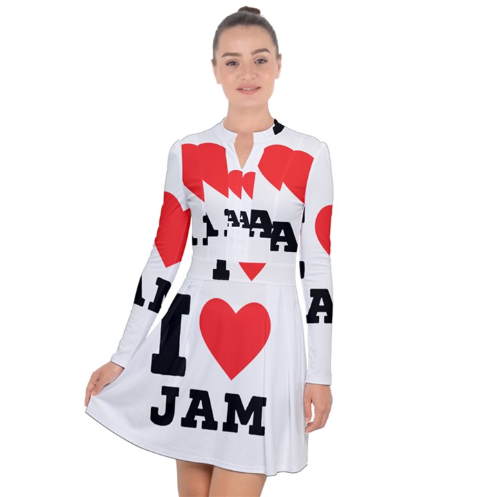 I love jam Long Sleeve Panel Dress