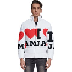 I Love Jam Men s Puffer Bubble Jacket Coat by ilovewhateva