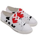 I love jam Men s Low Top Canvas Sneakers View3