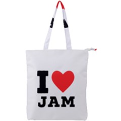 I Love Jam Double Zip Up Tote Bag by ilovewhateva