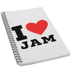 I Love Jam 5 5  X 8 5  Notebook by ilovewhateva