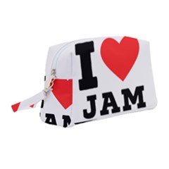 I Love Jam Wristlet Pouch Bag (medium) by ilovewhateva