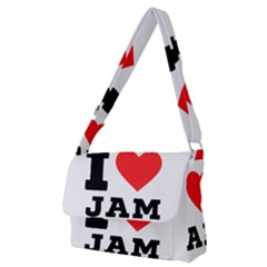 I Love Jam Full Print Messenger Bag (m) by ilovewhateva