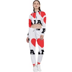 I Love Jam Cropped Zip Up Lounge Set