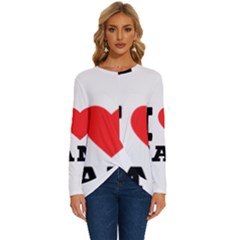 I Love Jam Long Sleeve Crew Neck Pullover Top by ilovewhateva