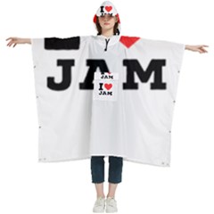 I Love Jam Women s Hooded Rain Ponchos by ilovewhateva