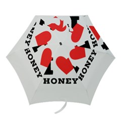 I Love Honey Mini Folding Umbrellas by ilovewhateva