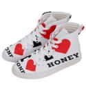 I love honey Women s Hi-Top Skate Sneakers View2