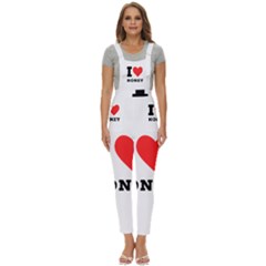 I Love Honey Women s Pinafore Overalls Jumpsuit by ilovewhateva