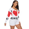 I love honey Long Sleeve Boyleg Swimsuit View3