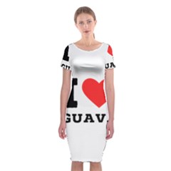 I Love Guava  Classic Short Sleeve Midi Dress by ilovewhateva