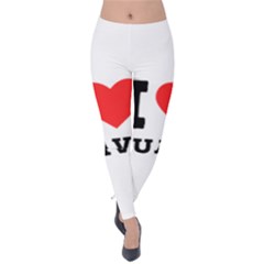 I Love Guava  Velvet Leggings by ilovewhateva