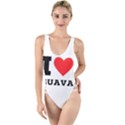 I love guava  High Leg Strappy Swimsuit View1