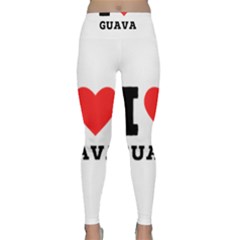 I Love Guava  Lightweight Velour Classic Yoga Leggings by ilovewhateva