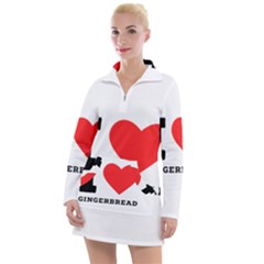 I Love Gingerbread Women s Long Sleeve Casual Dress by ilovewhateva