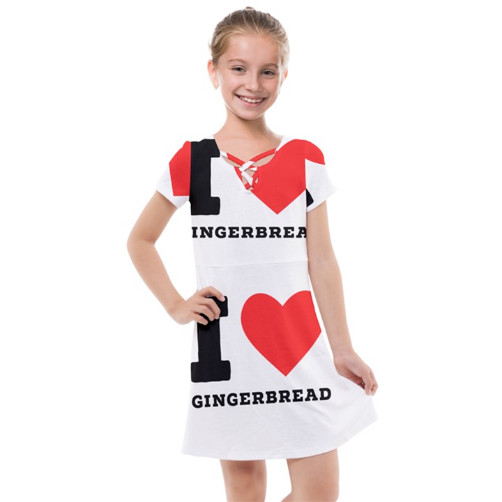 I love gingerbread Kids  Cross Web Dress