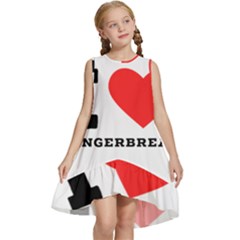 I Love Gingerbread Kids  Frill Swing Dress by ilovewhateva