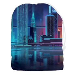 Digital Art Artwork Illustration Vector Buiding City Drawstring Pouch (3xl) by 99art