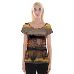 Old Port Of Maasslui Netherlands Cap Sleeve Top by 99art