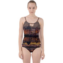 Old Port Of Maasslui Netherlands Cut Out Top Tankini Set by 99art