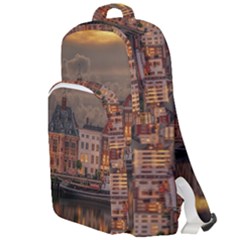 Old Port Of Maasslui Netherlands Double Compartment Backpack by 99art