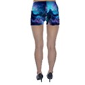 Abstract Graphics Nebula Psychedelic Space Skinny Shorts View2