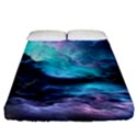 Abstract Graphics Nebula Psychedelic Space Fitted Sheet (King Size) View1