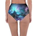 Abstract Graphics Nebula Psychedelic Space Reversible High-Waist Bikini Bottoms View2