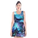 Abstract Graphics Nebula Psychedelic Space Scoop Neck Skater Dress View1