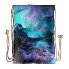 Abstract Graphics Nebula Psychedelic Space Drawstring Bag (Large)