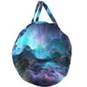 Abstract Graphics Nebula Psychedelic Space Giant Round Zipper Tote View2