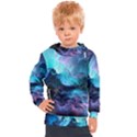 Abstract Graphics Nebula Psychedelic Space Kids  Hooded Pullover View1