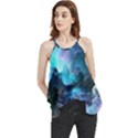 Abstract Graphics Nebula Psychedelic Space Flowy Camisole Tank Top View1