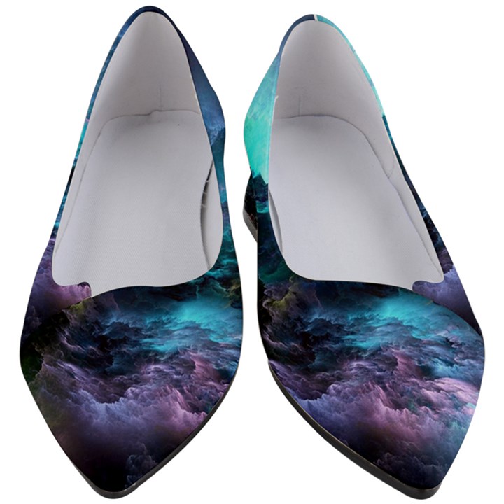 Abstract Graphics Nebula Psychedelic Space Women s Block Heels 