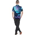 Abstract Graphics Nebula Psychedelic Space Men s Polo Tee View2