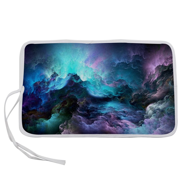 Abstract Graphics Nebula Psychedelic Space Pen Storage Case (L)