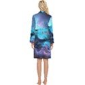 Abstract Graphics Nebula Psychedelic Space Long Sleeve Velvet Robe View4