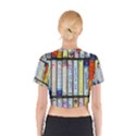 Cassette Tape Music Vintage 1980s 70s Cotton Crop Top View2