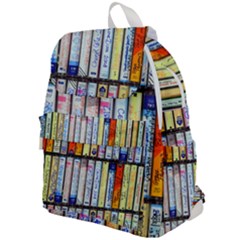 Cassette Tape Music Vintage 1980s 70s Top Flap Backpack by 99art