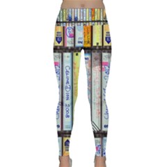 Cassette Tape Music Vintage 1980s 70s Lightweight Velour Classic Yoga Leggings by 99art