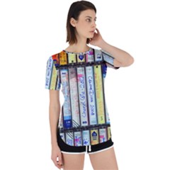 Cassette Tape Music Vintage 1980s 70s Perpetual Short Sleeve T-shirt by 99art