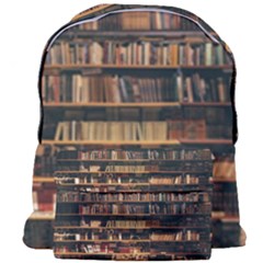 Books On Bookshelf Assorted Color Book Lot In Bookcase Library Giant Full Print Backpack