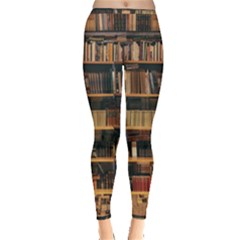 Books On Bookshelf Assorted Color Book Lot In Bookcase Library Inside Out Leggings