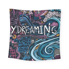 Graffiti Art Psychedelic Art Graphic Design Modern Art Square Tapestry (small) by 99art