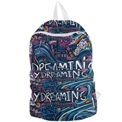 Graffiti Art Psychedelic Art Graphic Design Modern Art Foldable Lightweight Backpack by 99art